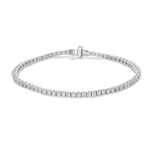 2 Prong 3CT, 18KTW 7" Diamond Tennis Bracelet like new! Jason of Beverly Hills.